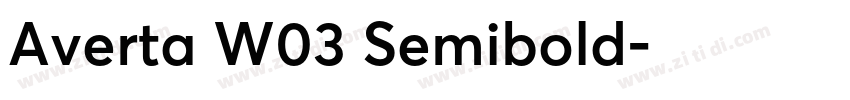 Averta W03 Semibold字体转换 Averta W03 Semibold字体转换